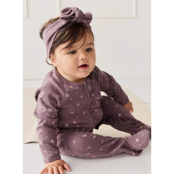 Jamie Kay Organic Cotton Melanie Onepiece - Goldie Huckleberry Size 0-3 - Picture 1 of 2
